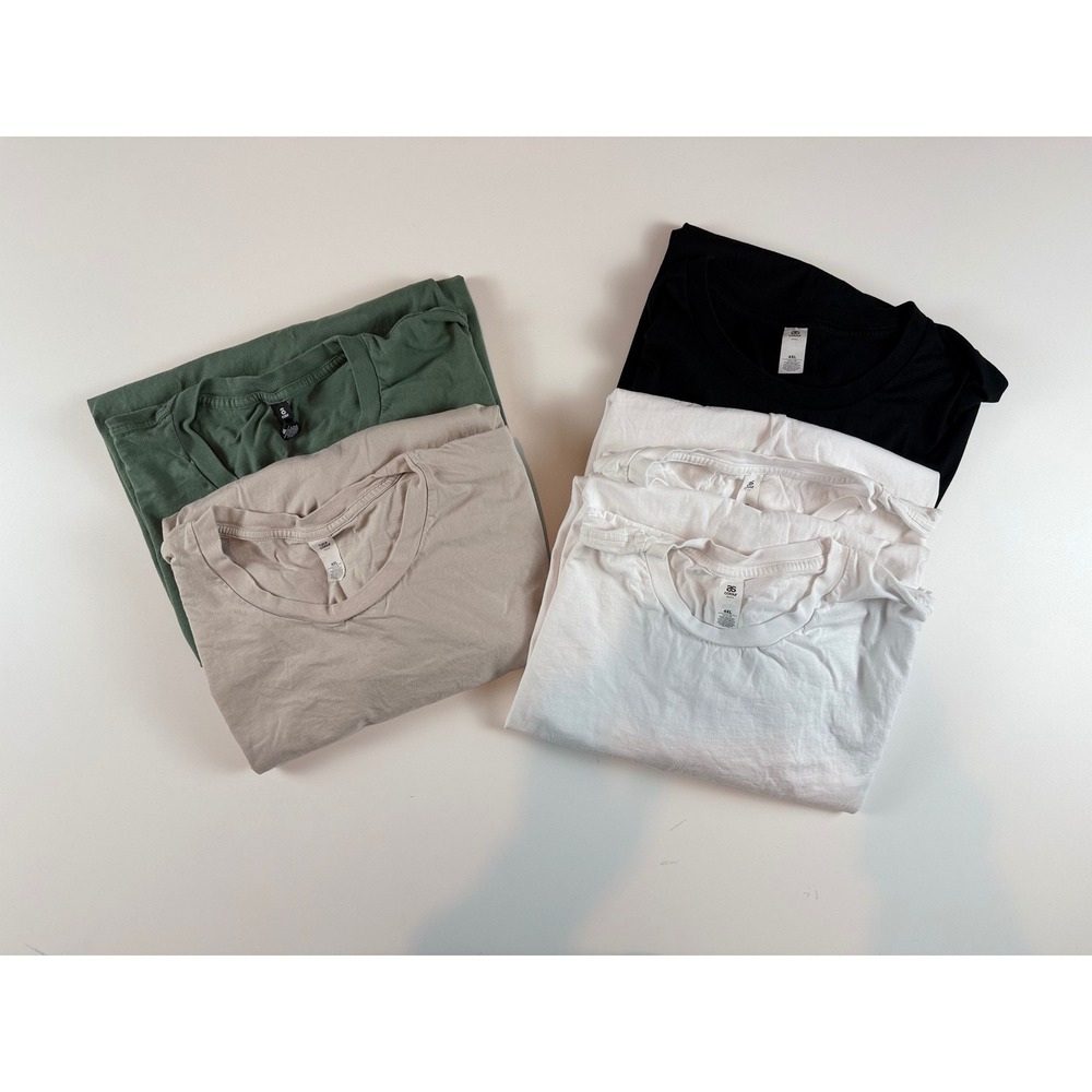 AS Colour Mens 4XL T-Shirt‎ Bundle 6 Pack Basic Staple Cotton Crew Neck Neutral